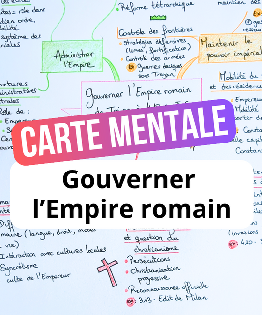 Carte mentale - Gouverner l'Empire romain (Trajan - 410)