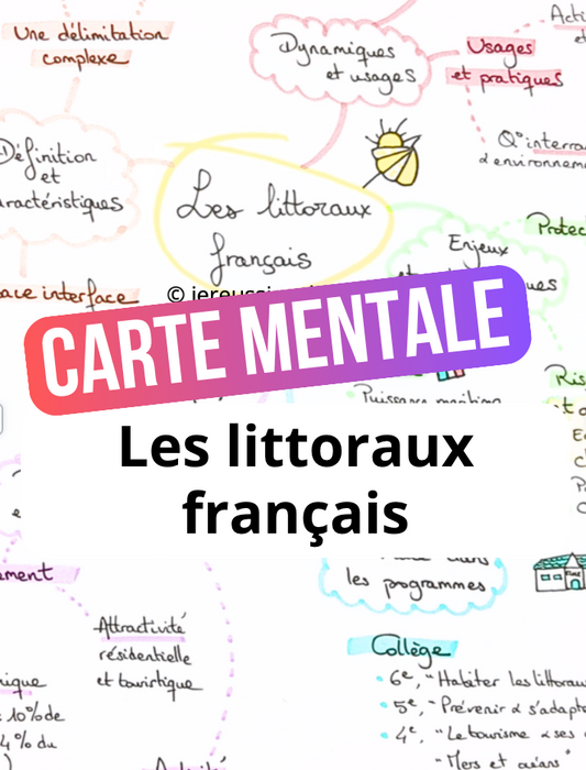 Carte mentale - Les littoraux français