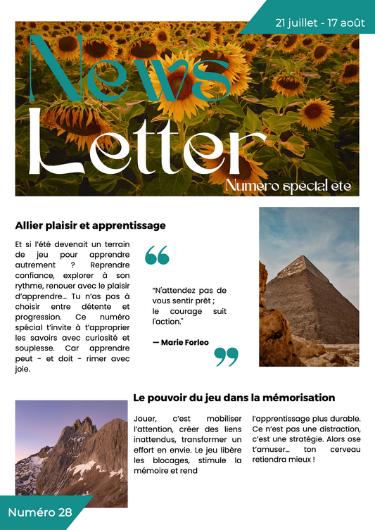 Newsletter #28 Spécial Été